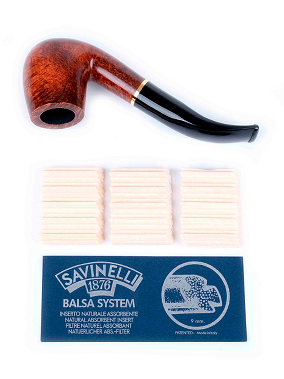 Фильтры для трубок 9 мм, бальсовые, Savinelli, 15 штук в пачке 101-065 - фото 4