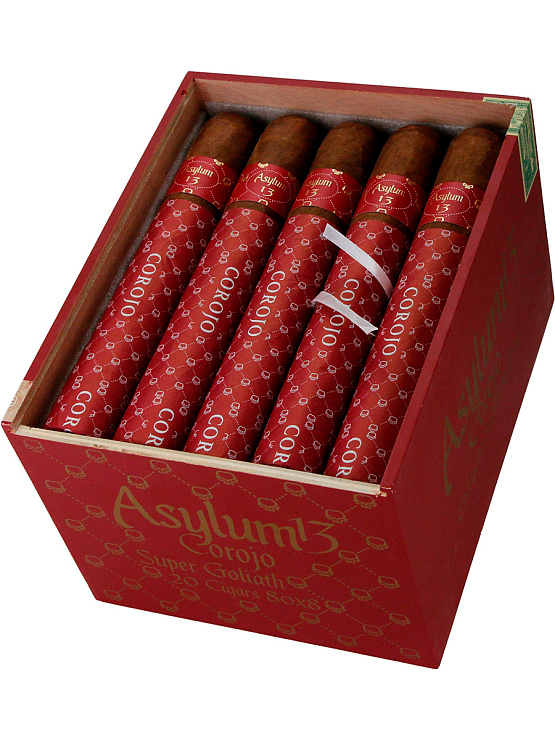 Сигары Asylum 13 Corojo Authentic Super Goliath  - фото 5