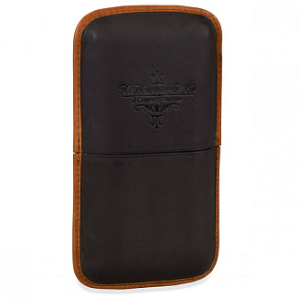 Футляр Gurkha CO1131 Black Tan на 3 сигары