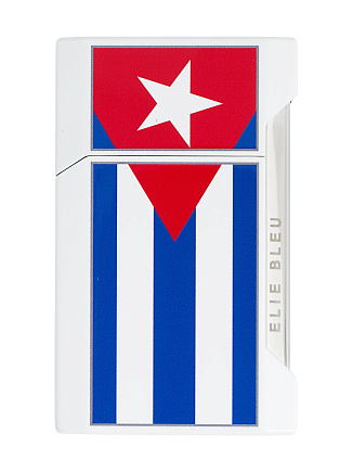 Зажигалка Elie Bleu Pocket Lighter "Plano" Cuban Flag