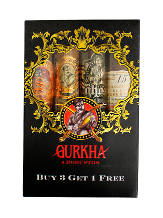 Сигара Gurkha Robusto SET of 4 cigars