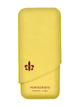 Футляр Montecristo Yellow на 3 сигары - фото