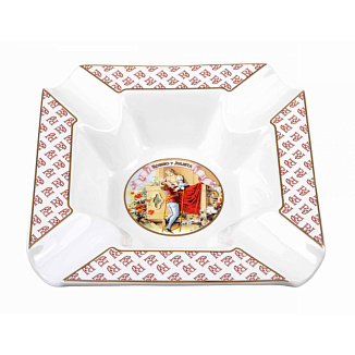 Пепельница Tom River на 4 сигары, керамика, Romeo y Julieta ASH-36R