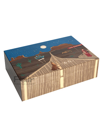 Хьюмидор Elie Bleu Humidor "Route 66" Full Moon Night - фото