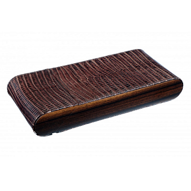 Футляр Gentili на 3 сигары SV3-Ebony-Iguana - фото