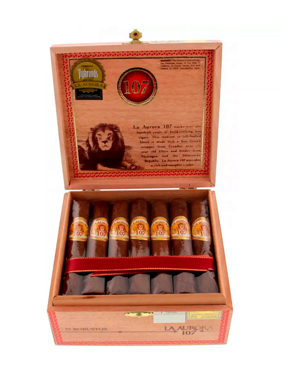 Сигары La Aurora 107 Maduro Robusto - фото 4