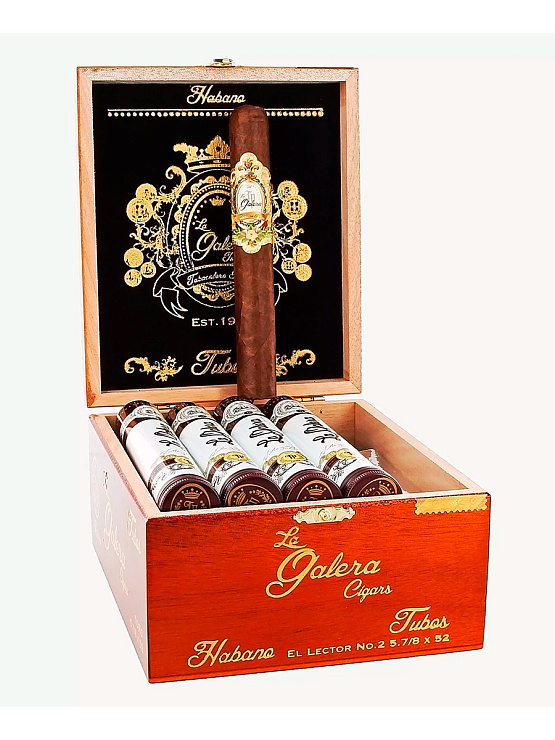 Сигары La Galera Habano El Lector No. 2 Tubos - фото 5
