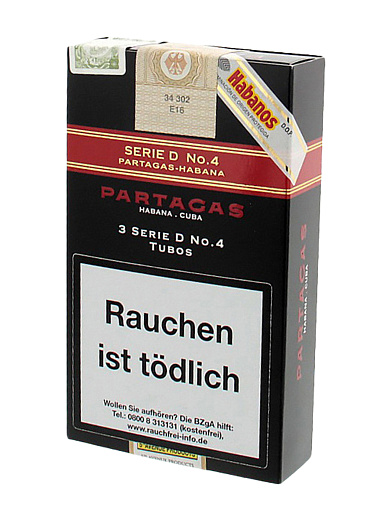 Сигары Partagas Serie D No. 4 Tubos - отзывы