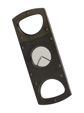 Каттер Elie Bleu Double Blade Cigar Cutter Plain Color Satin Black