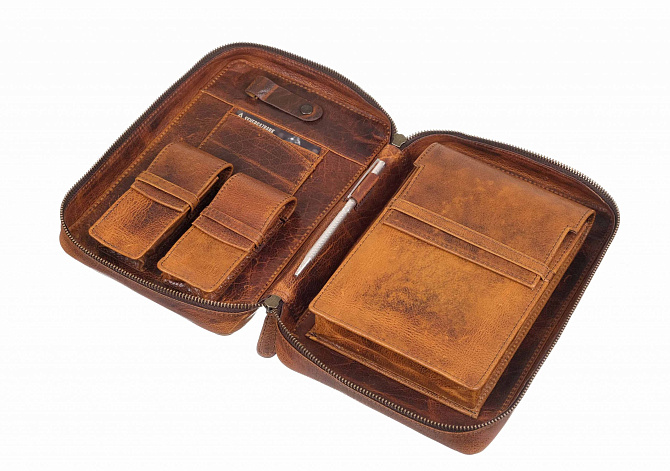 Сумка-хьюмидор P&A на 5 сигар C260-Tobacco - фото 10
