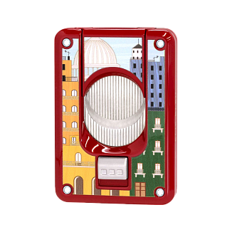 Каттер Elie Bleu Double Blade Cigar Cutter "Casa Cubana" Red