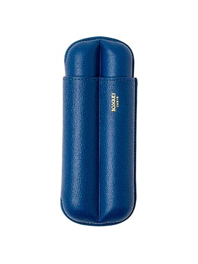 Футляр Bosquet Genuine Calf Leather Capri Blue на 2 сигары - фото
