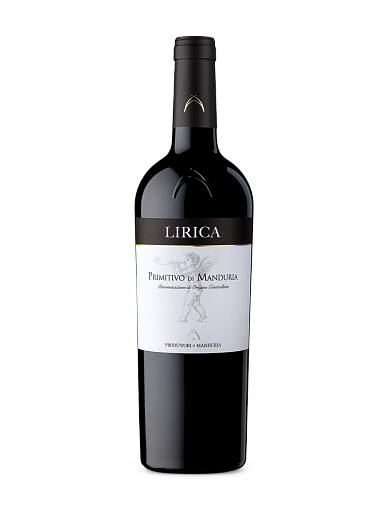 Вино Produttori di Manduria, Lirica Primitivo di Manduria DOP, 2023 0.75 л - фото