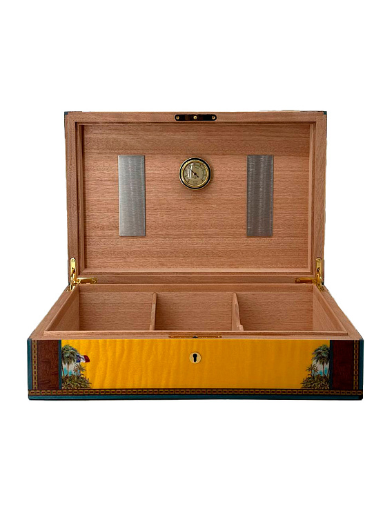 Хьюмидор Elie Bleu Alba Golden Yellow 110 Cigars - фото 4