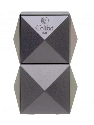 Зажигалка настольная Colibri Quasar, тройное турбопламя, Оружейная сталь LI710T3