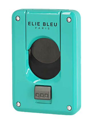Каттер Elie Bleu Double Blade Cigar Cutter Turquoise Black Blade