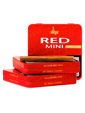 Сигариллы Villiger Red Mini Filter 20 Cigarillos Vanilla Aroma