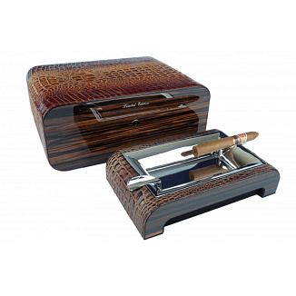 Набор сигарных аксессуаров Gentili SET-SV75-Croco-light