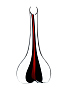 Декантер Riedel Black Tie Smile Red, 1.41 л
