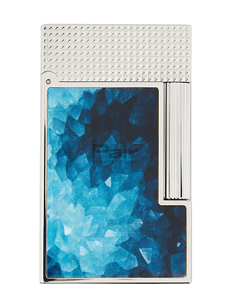 Зажигалка S.T. Dupont Lighter Ligne 2 Lacquered Geode Blue