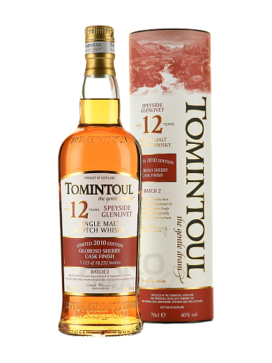 Виски Tomintoul Speyside Glenlivet Oloroso 12 Years Old - фото