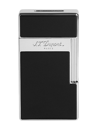 Зажигалка S.T. Dupont Biggy Black Lacquer & Chrome Lighter