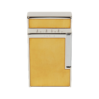 Зажигалка Elie Bleu Pocket Lighter "Diamond Jetflame" Brush Gold