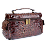 Хьюмидор-саквояж Gentili El Inseparable SV15-Croco-Brown - фото