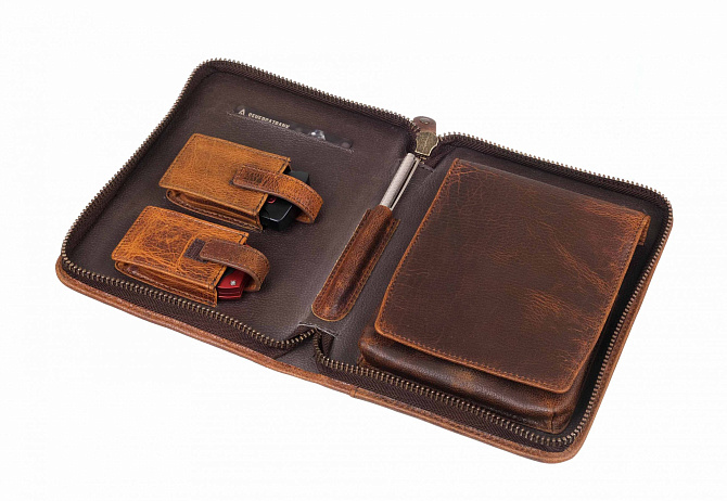 Сумка P&A на 6 сигар C251-Tobacco - фото 12