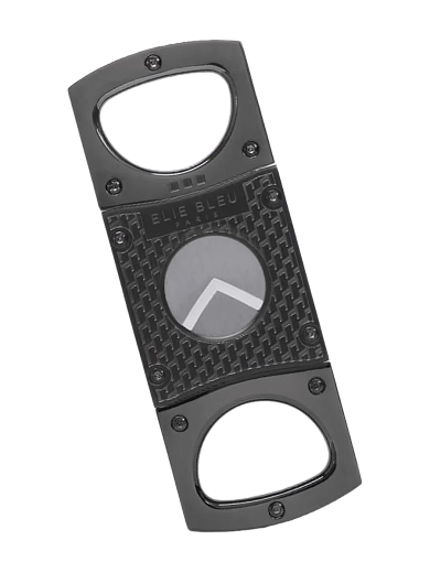 Каттер Elie Bleu Double Blade Cigar Cutter Carbon Pattern - фото