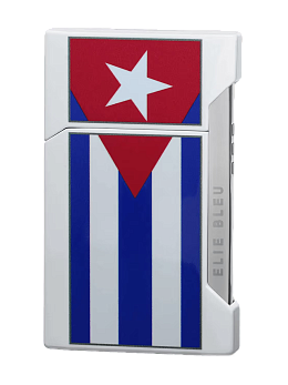 Зажигалка Elie Bleu Pocket Lighter "Plano" Cuban Flag - фото