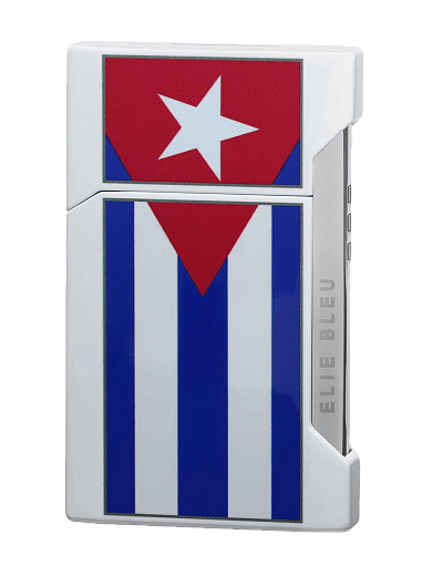 Зажигалка Elie Bleu Pocket Lighter "Plano" Cuban Flag - фото