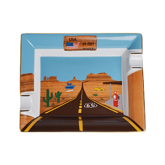 Пепельница Elie Bleu Ashtray "Route 66" Porcelain