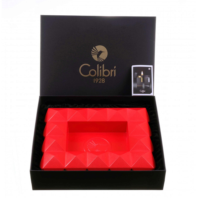 Пепельница Colibri Quasar на 8 сигар, Красный лак AT100T4 - фото 6