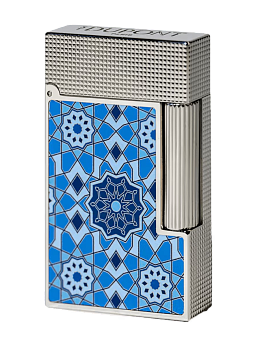 Зажигалка S.T. Dupont Lighter Ligne 2 "Alhambra" Blue - фото