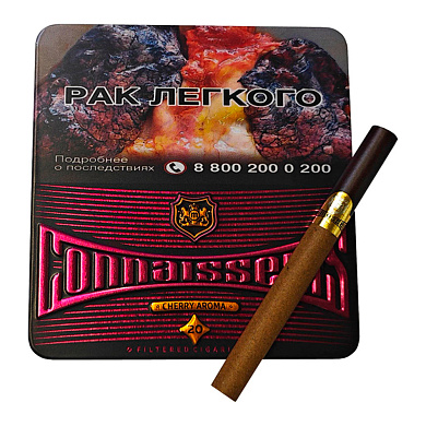Сигариллы Connaisseurs Cherry Aroma Tin 20 Cigarillos - фото