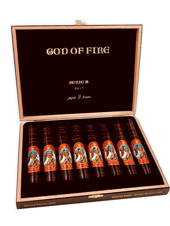 Сигары Arturo Fuente God of Fire Serie B Double Robusto Tubos - фото 5