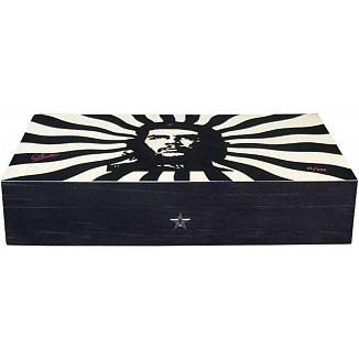 Хьюмидор Elie Bleu Че Psychadelic Black and Natural Sycamore