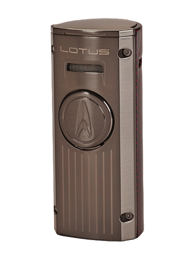 Зажигалка Lotus Minister Gunmetal & Red Carbon Fiber Настольня T8020 - фото