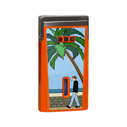Зажигалка Elie Bleu Pocket Lighter "J15" Casa Cubana Orange - фото