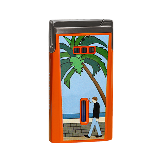 Зажигалка Elie Bleu Pocket Lighter "J15" Casa Cubana Orange