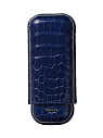Футляр Bosquet Genuine Aquamarine Crocodile Skin на 2 сигары - фото 1