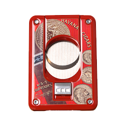 Каттер Elie Bleu Double Blade Cigar Cutter Medal Red - фото