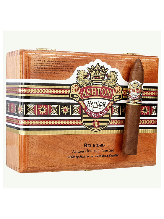 Сигары Ashton Heritage Puro Sol Belicoso No. 2 - фото 6