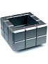 Пепельница Colibri Heritage Cube, Оружейная сталь AT125T3