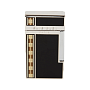 Зажигалка Elie Bleu Pocket Lighter "Diamond Jetflame & Alba Marquetry" Black