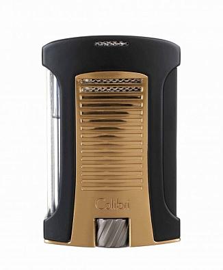 Зажигалка сигарная Colibri Daytona, черно-золотая LI770T16