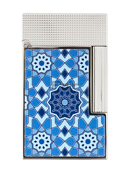 Зажигалка S.T. Dupont Lighter Ligne 2 "Alhambra" Blue - фото