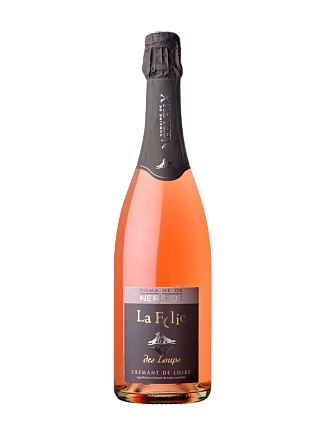 Вино игристое Domaine de Nerleux, "La Folie des Loups" Rose Brut, Cremant de Loire AOC