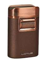 Зажигалка Lotus Brawn Brown Crackle & Copper настольная T7COP - фото